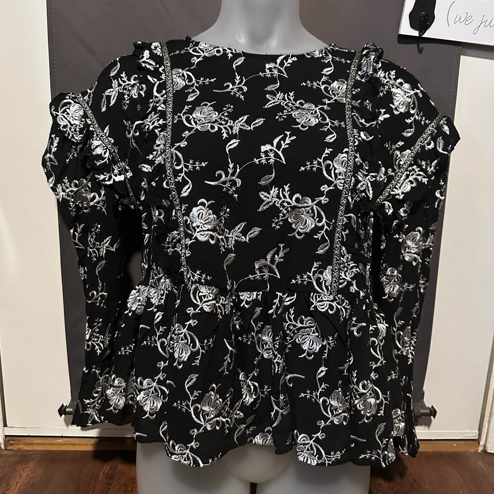 ❤️‍🔥LAST CHANCE ❤️‍🔥POL Boho Floral Top NWOT